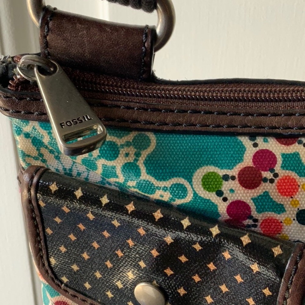 Fossil Key-Per Multicolored Handbag - image 4